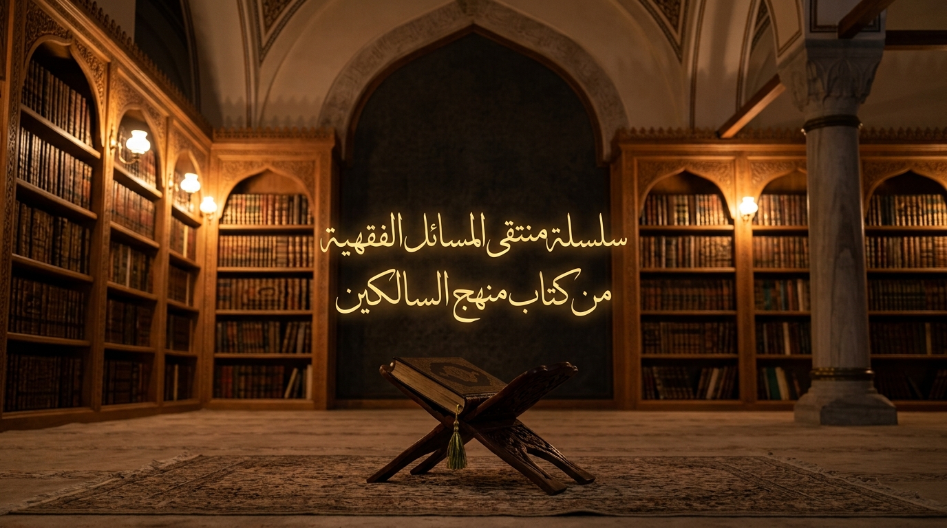 سلسلة منتقى المسائل الفقهية من كتاب منهج السالكين - Image 1
